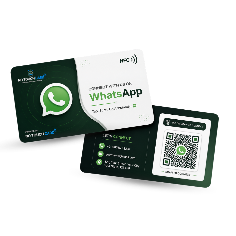 WhatsApp NFC Card – Tap, Scan & Chat Instantly Smart Card
